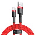 Kabel USB do USB-C Baseus Cafule 3A 1m (czerwony)-1985633