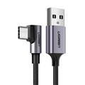 Kabel USB do USB-C kątowy UGREEN US284, 3A , 3m (czarny)-2005249